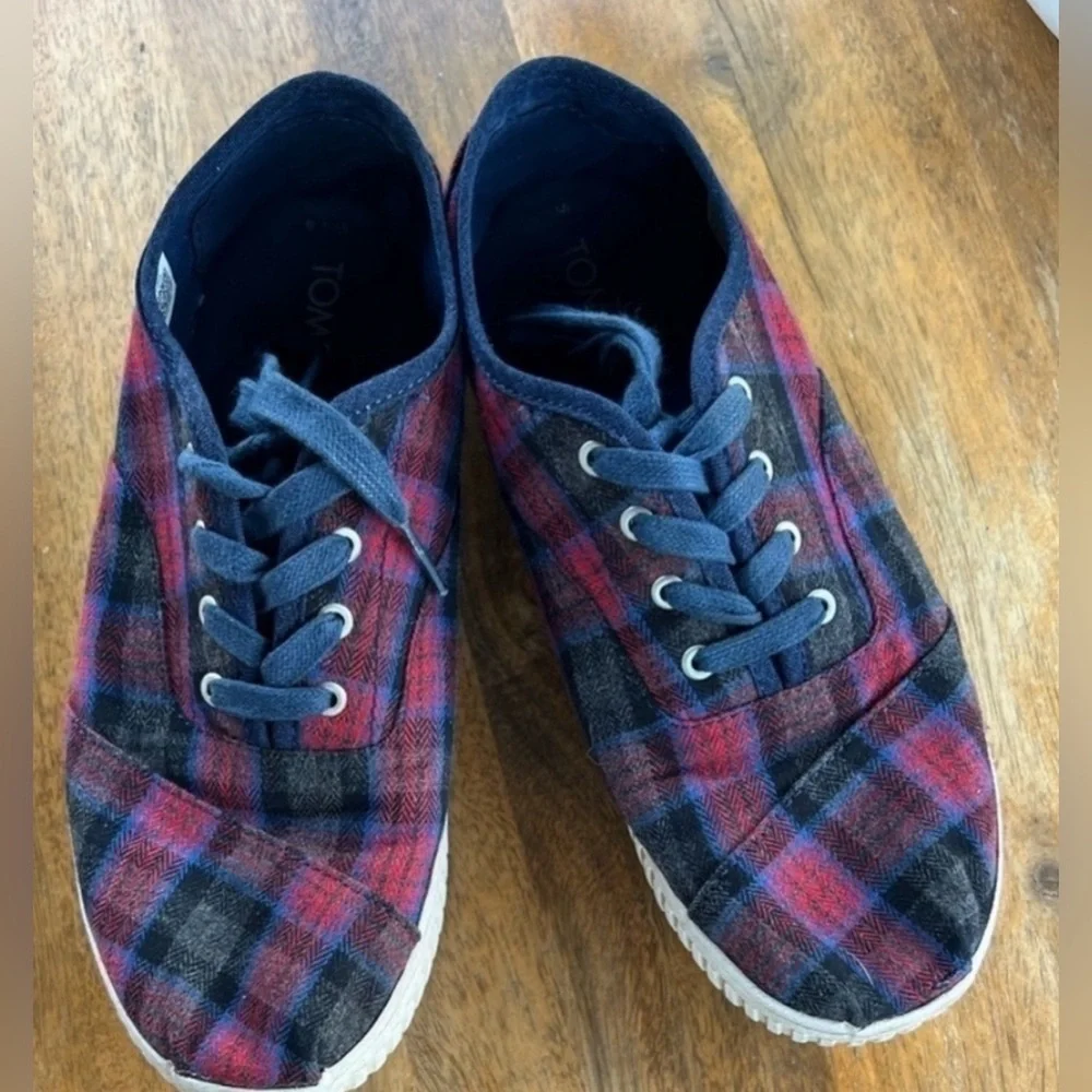 Toms printed plaid